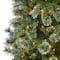 9ft. Pre-Lit Wisconsin Slim Snow Tip Pine Artificial Christmas Tree with Clear LED Lights